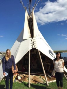 Tent with ceremonial fire