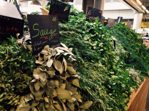 Herbs at Marché des Capucins